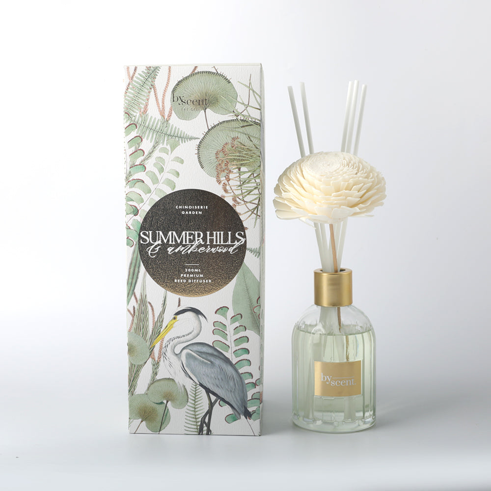 Summer Hills and Amber 200ml Diffuser By Scents Aviary