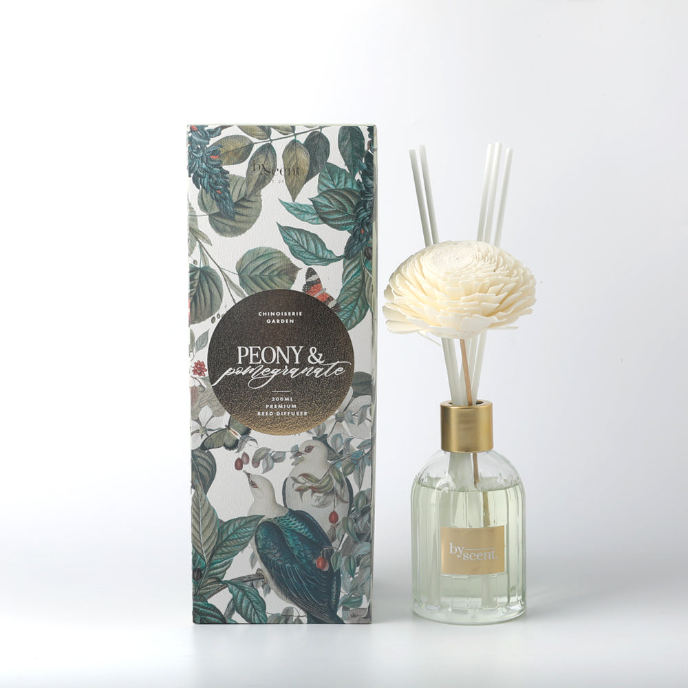 Peony & Pomegranate 200ml Diffuser By Scents Aviary