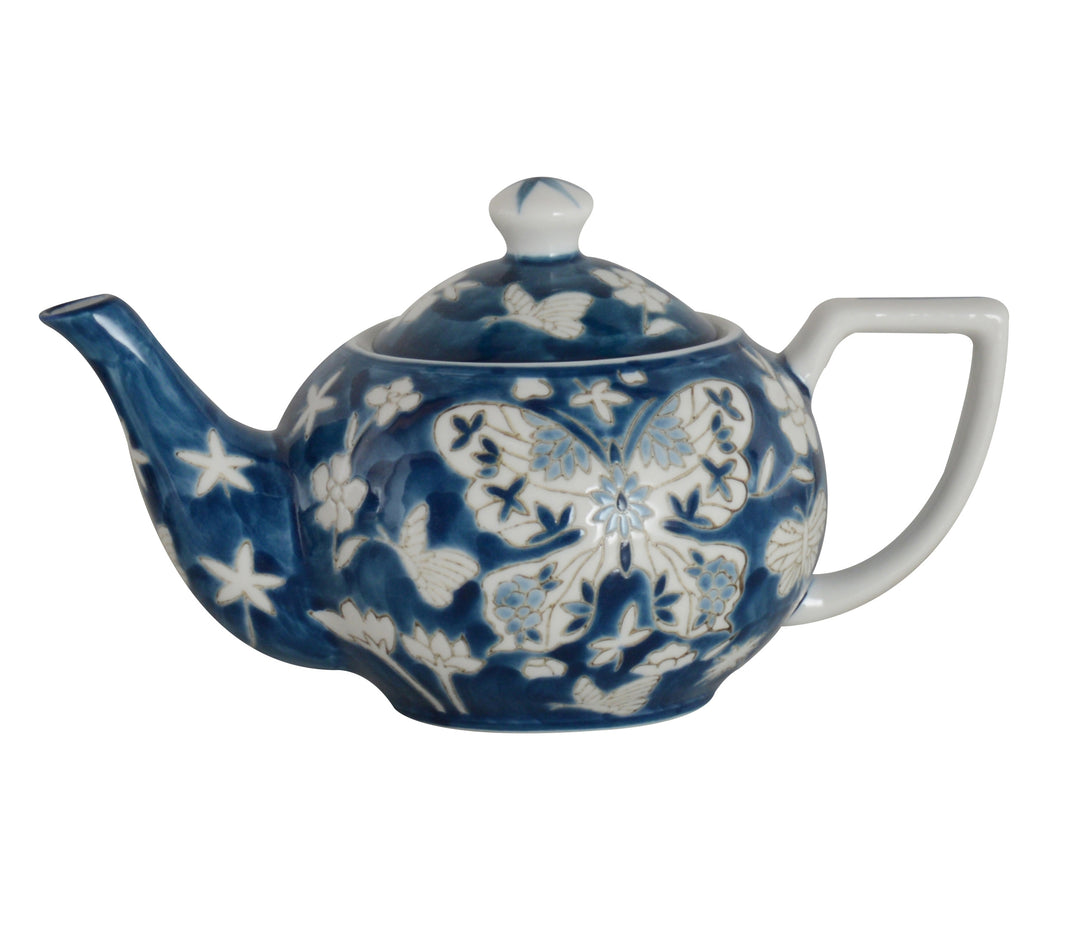 Butterfly Muse Teapot Blue