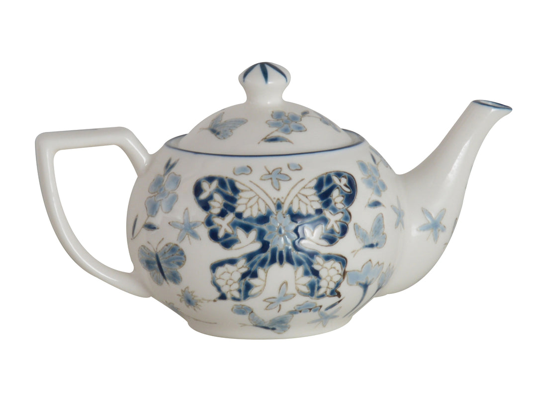 Butterfly Muse Teapot White