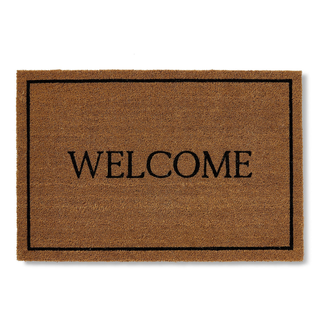 Welcome Black Doormat 60X90Cm