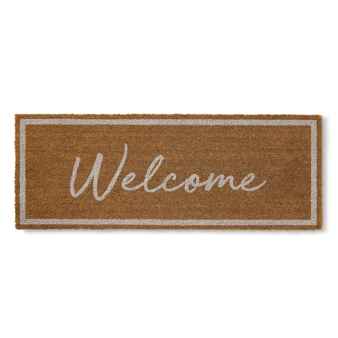 Welcome White Doormat 45X120Cm