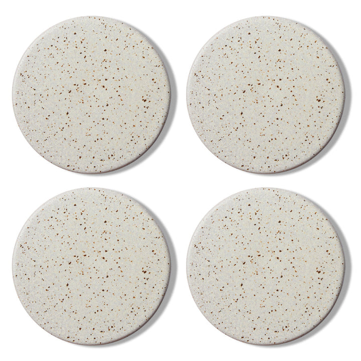 Ceramic Speckle Coaster Set of 4 10cm