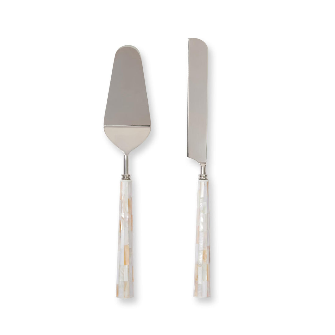 Dover Mother Of Pearl Cake Knife Slide 33.5X6X2.5cm