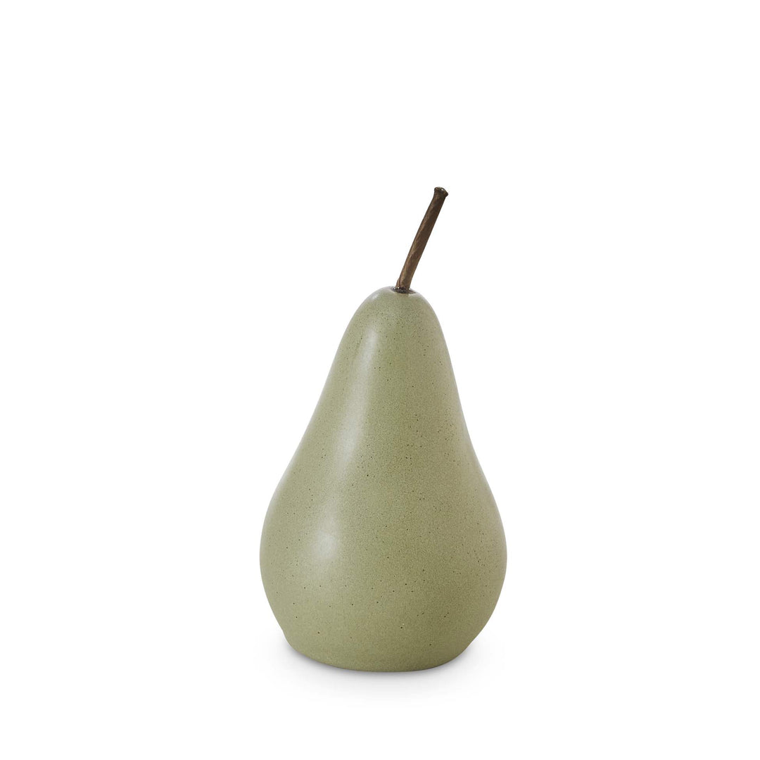 Bosc Pear Green Small D8.5Xh18Cm