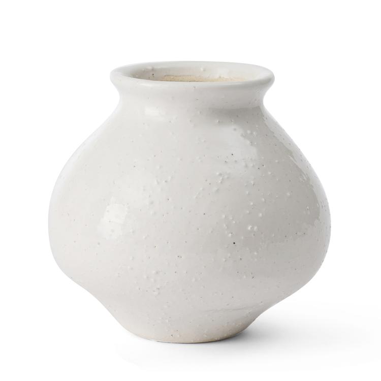 Bud Vase White D13X12Cm