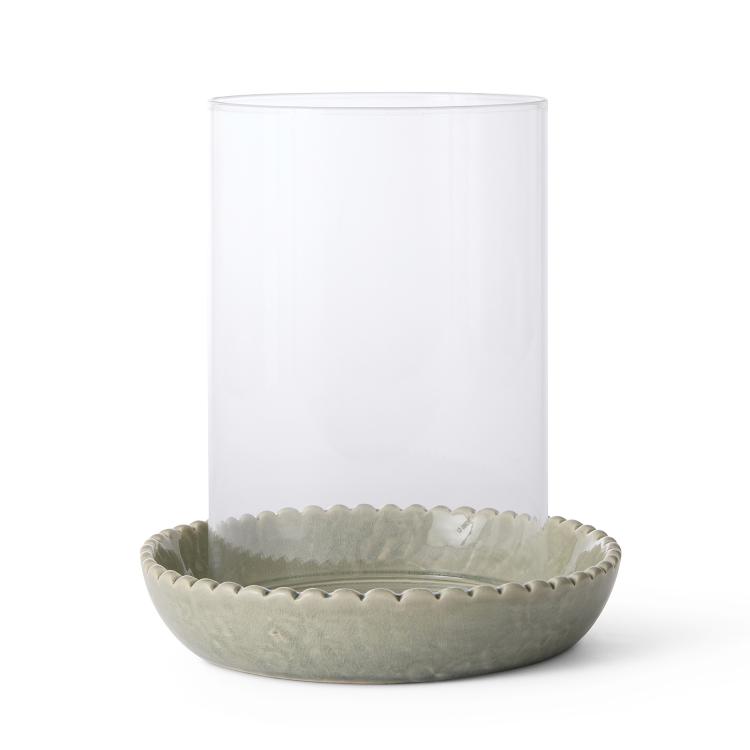 Neve Sage Green Ceramic Votive Large D17Xh21Cm