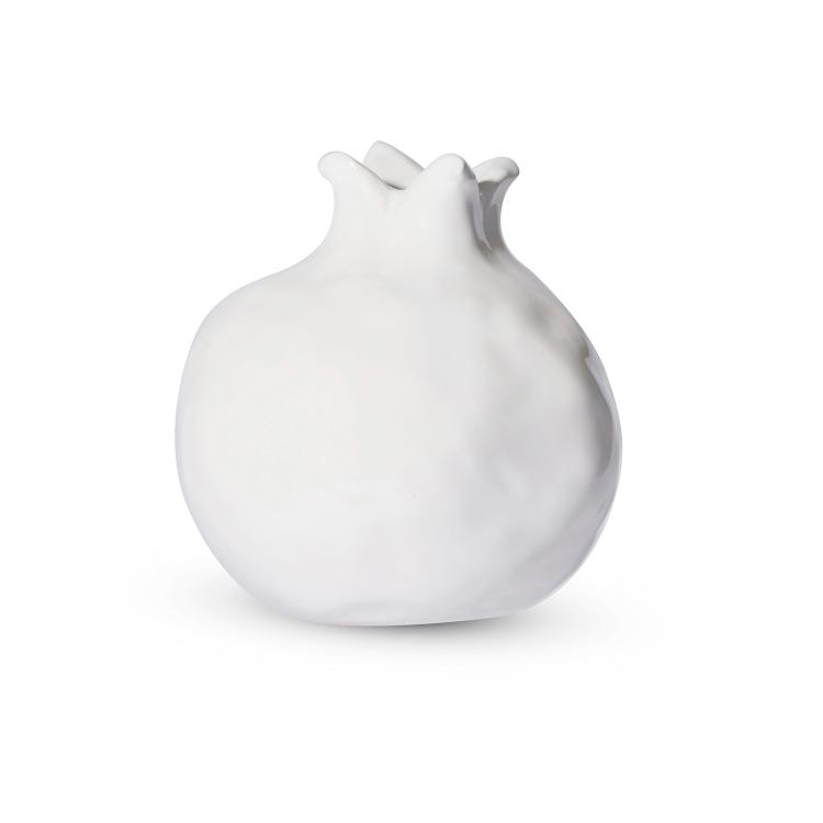 Pomegranate White Bud Vase Small D10.5X11.5Cm