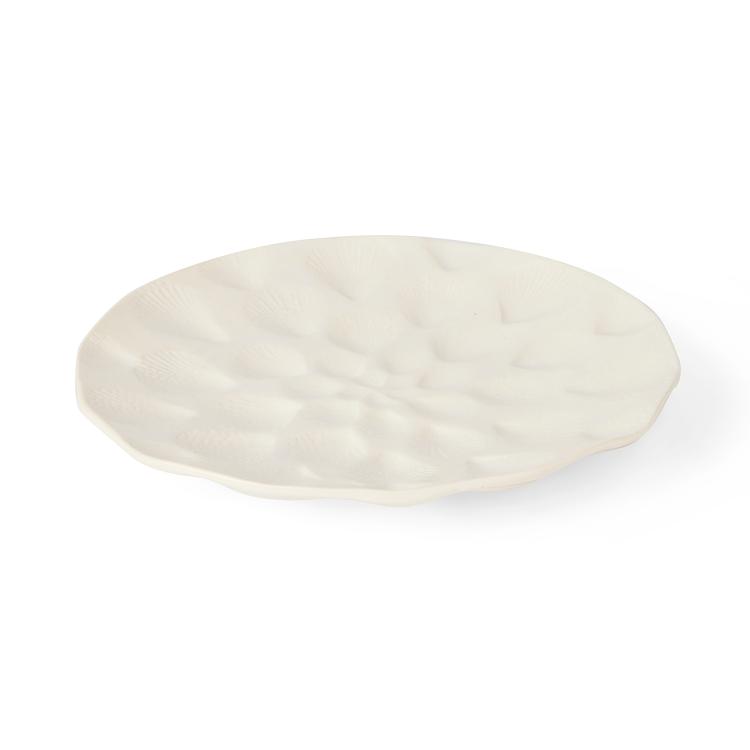 Nautilus White Large Plate D26X3Cm