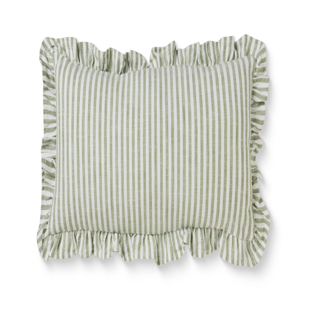 Ruffles Green Cushion 50X50Cm