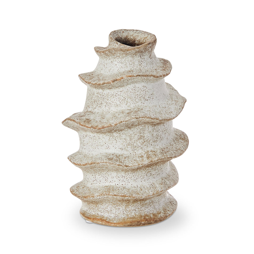 Fossil Charcoal Bud Vase Tall D10.8X15.7cm