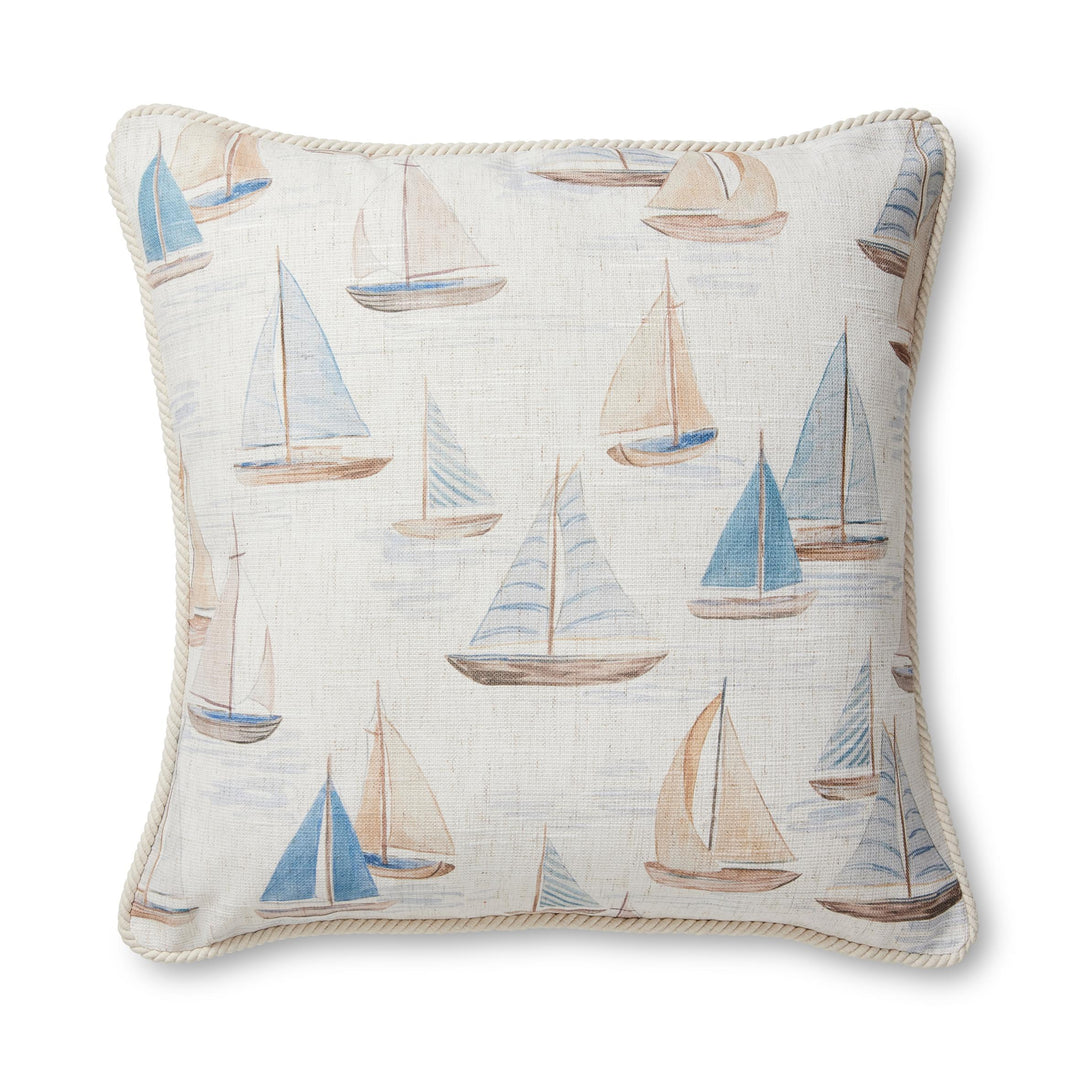 Sail Boats Cushion 50cm