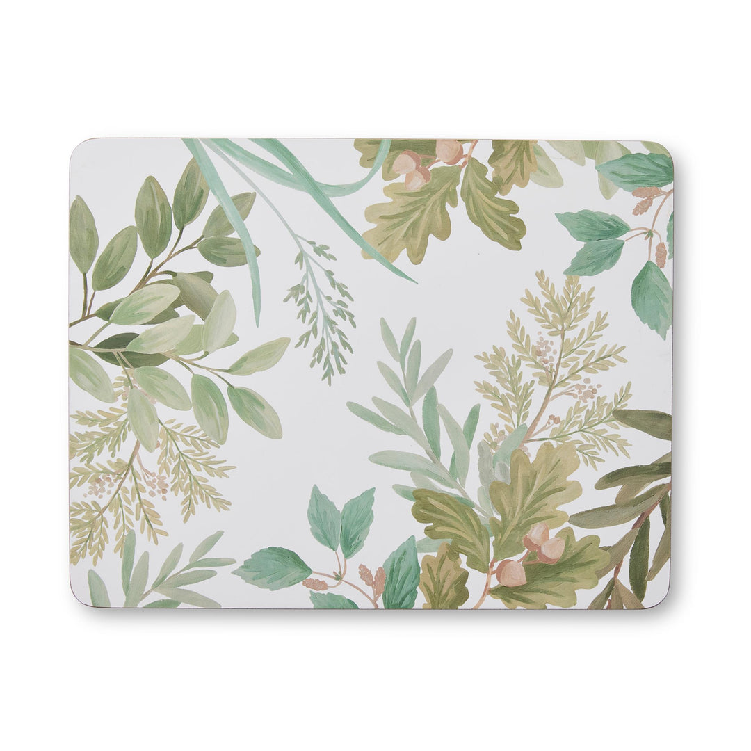 Naree Green Rectangle Placemat Set 4