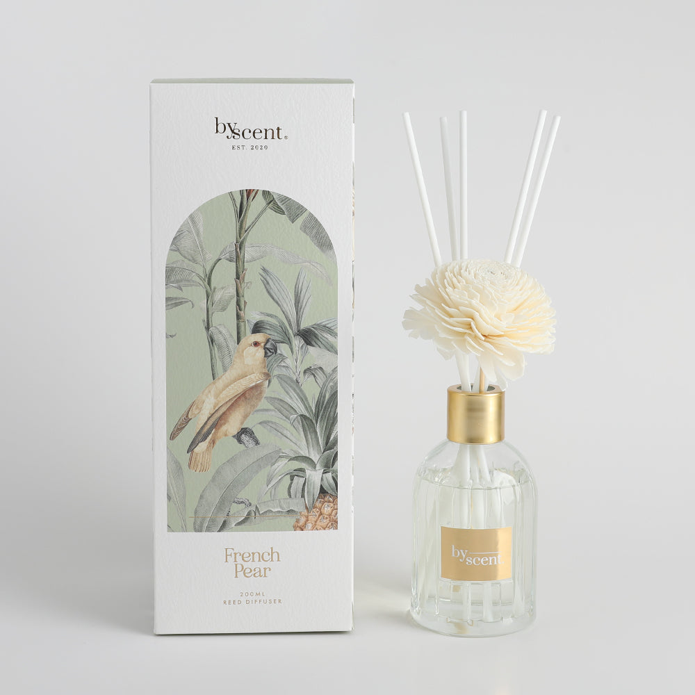 By Scent Botanicals French Pear Diffuser With Flower 200ml