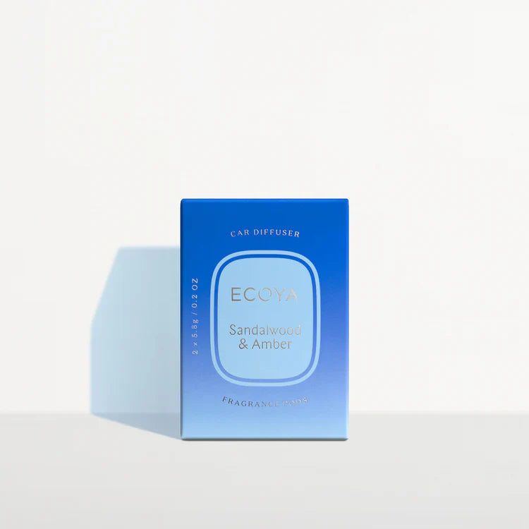 Ecoya Sandalwood & Amber Car Diffuser Refill