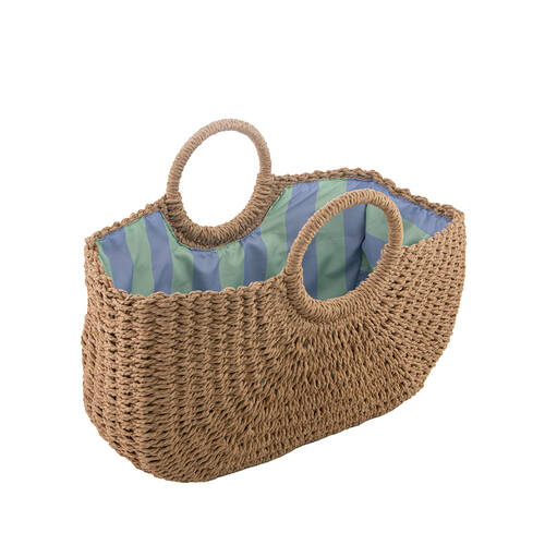 Capri Stripe 45cm Market Basket