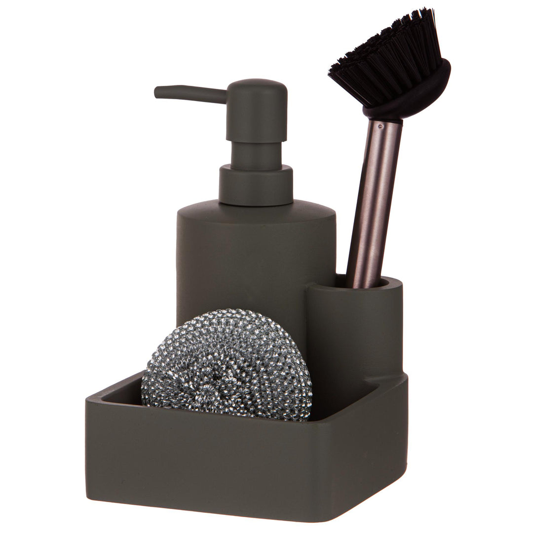 Essentials Charcoal 3pc Kitchen Cleaning Set