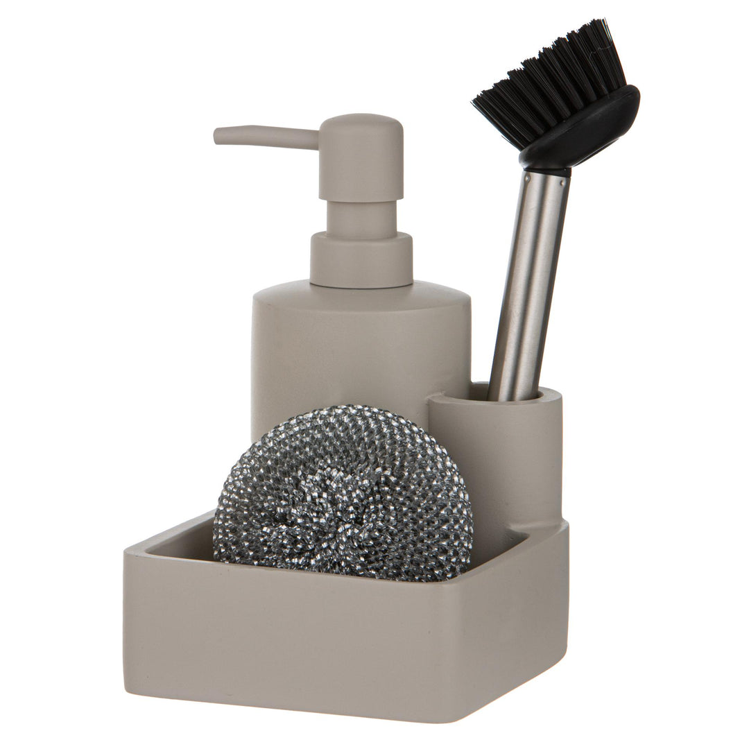 Essentials Stone 3pc Kitchen Cleaning Set