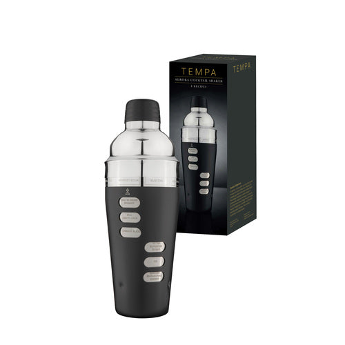 Aurora Recipe Matte Black Cocktail Shaker