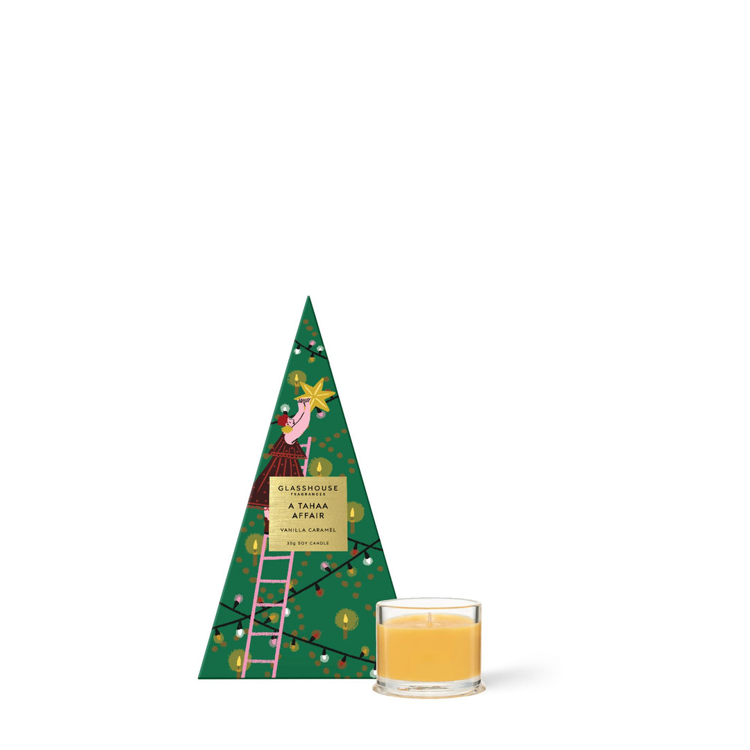 Glasshouse Fragrances 30g Christmas Bauble Candle A Tahaa Affair