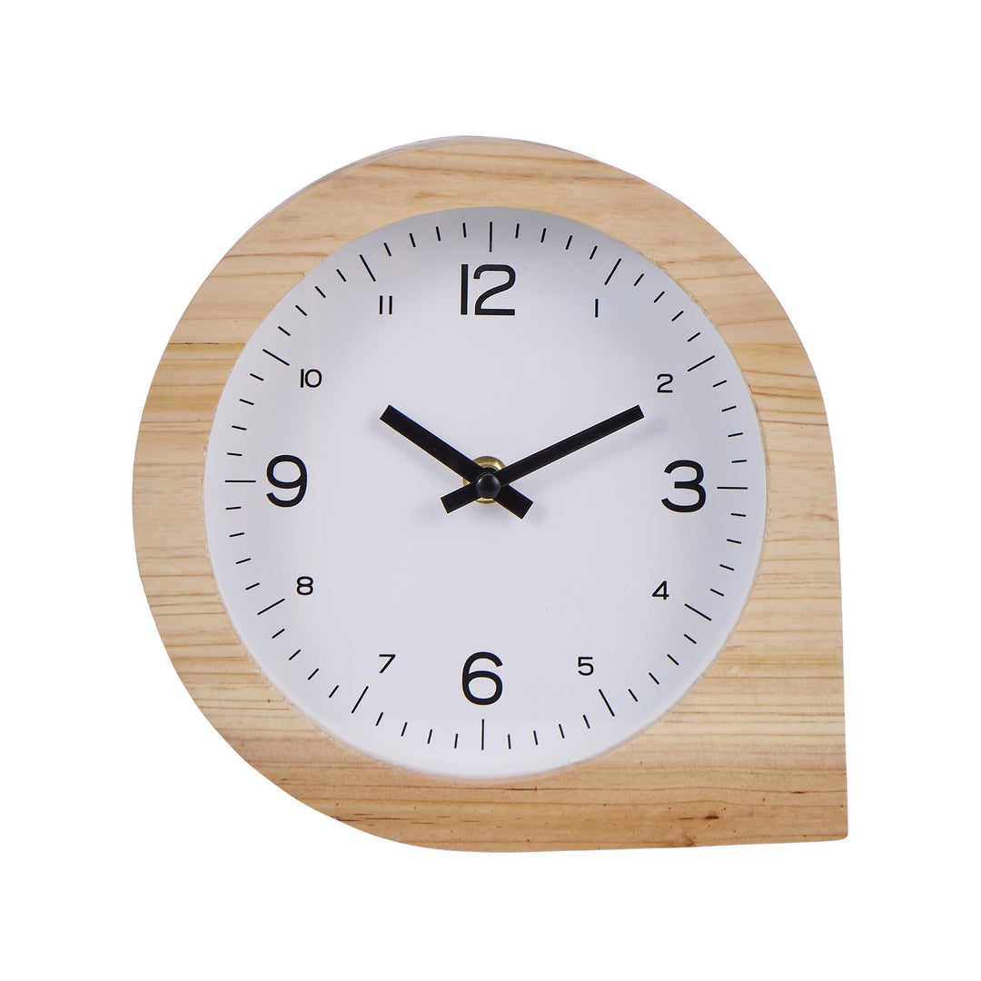 Kasai Natural Wooden Table Clock 25x25x6cm