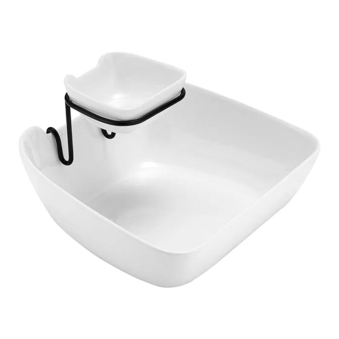 Alto Serve & Share Double Layer Chip & Dip Bowl