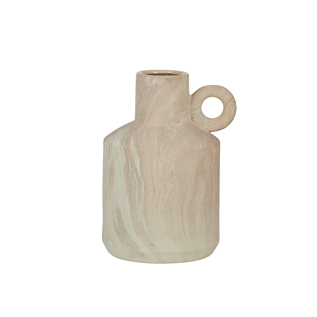 Berat Ceramic Urn Vase 38.5cm Sand