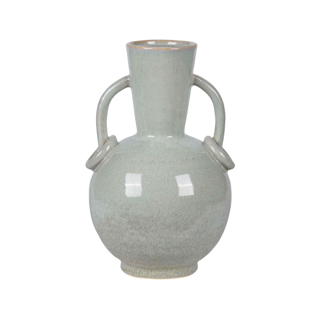 Primo Mint Ceramic Loop Handle Vase Sml