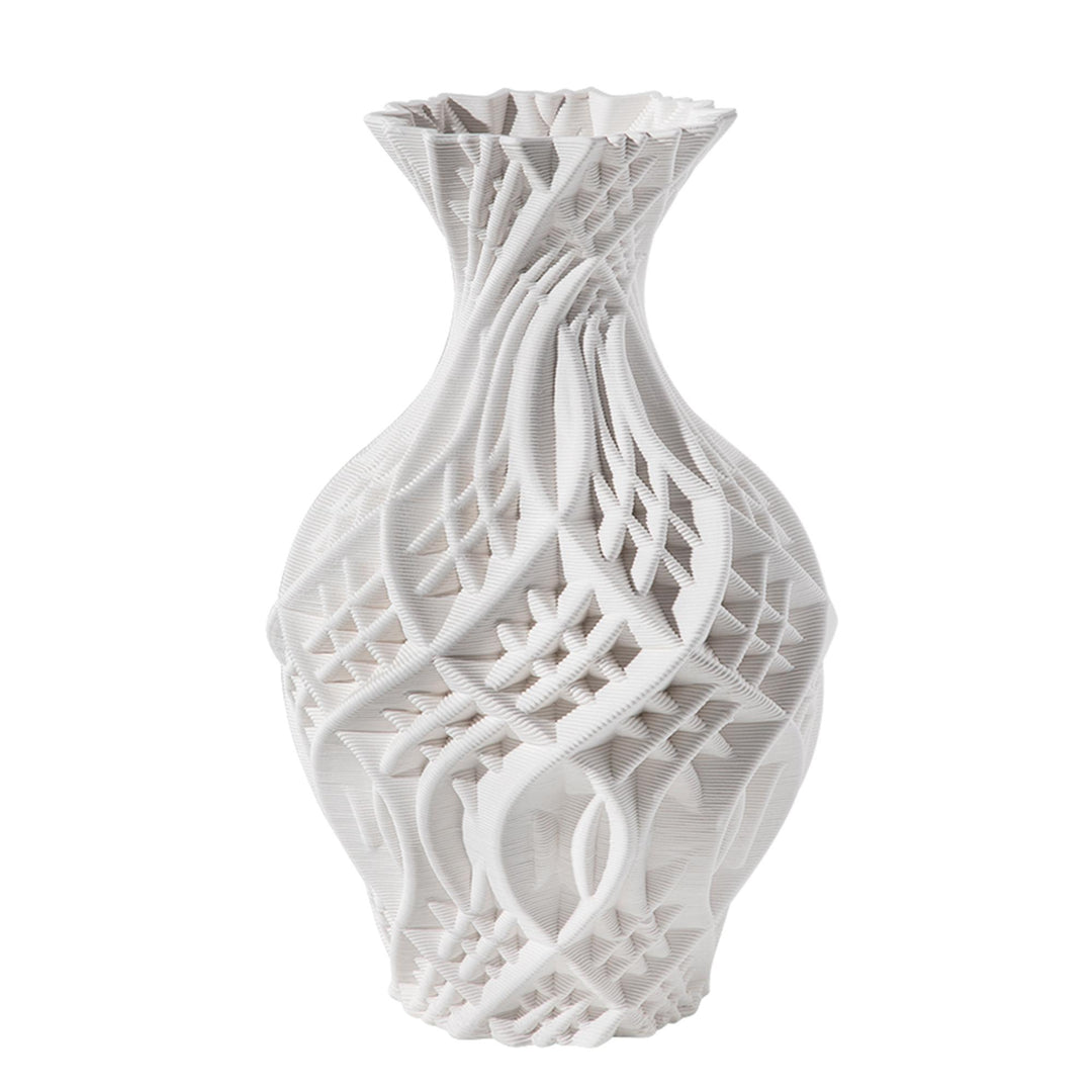 Kirk Ceramic Bisque Crochet Vase Narrow