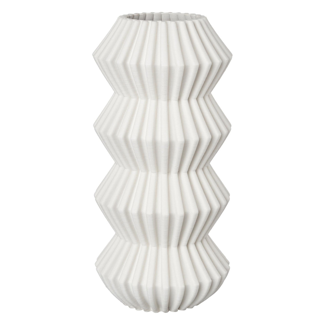 Odelle Ceramic Bisque Segment Vase Lge