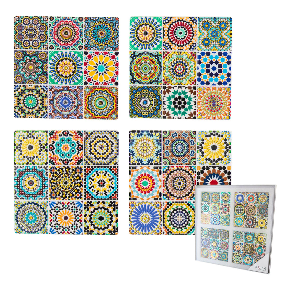 Hepburn Ceramic Square Coaster S/4