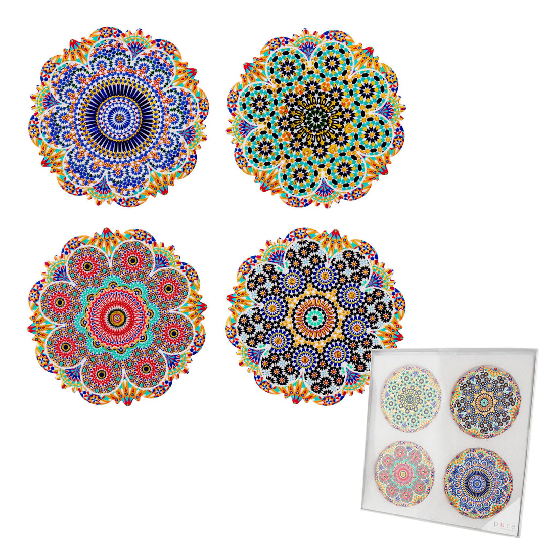 Hepburn Ceramic Sun Shape Coaster S/4