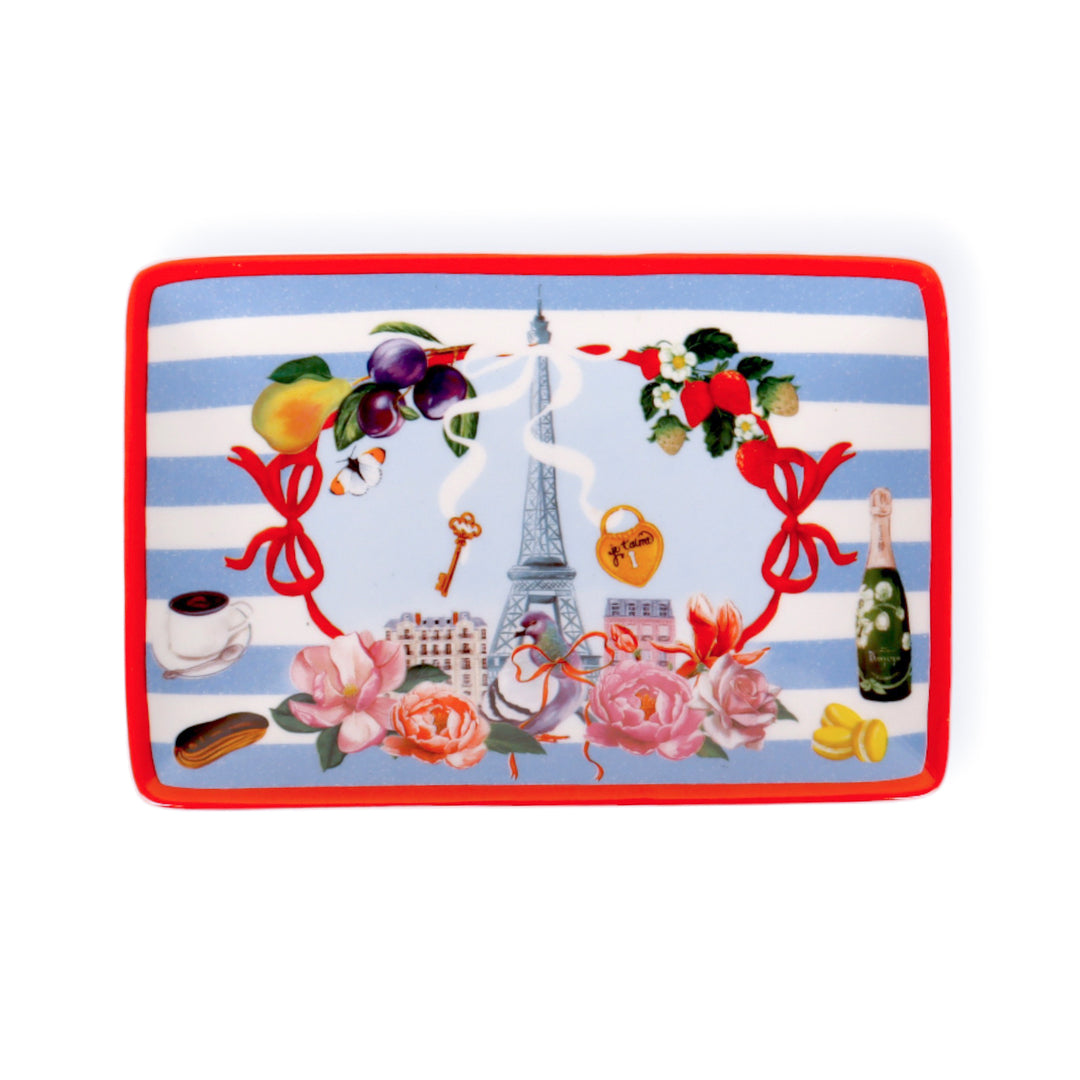 Rectangle Trinket Tray Je Taime Paris