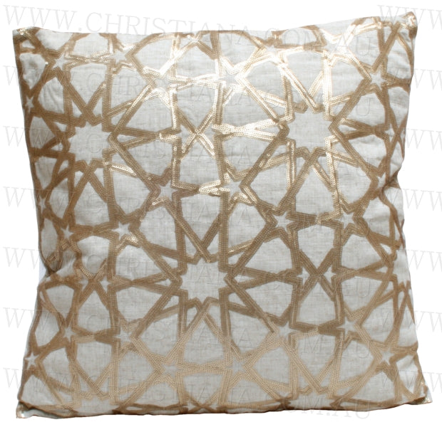 Cushion Sequin Stardust Gold 45cm