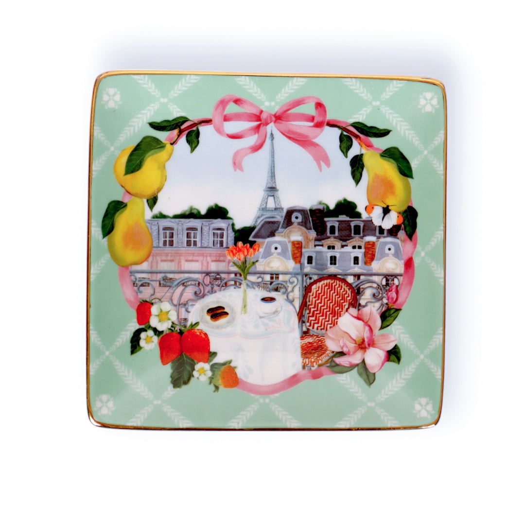 Square Trinket Tray Je Taime Paris