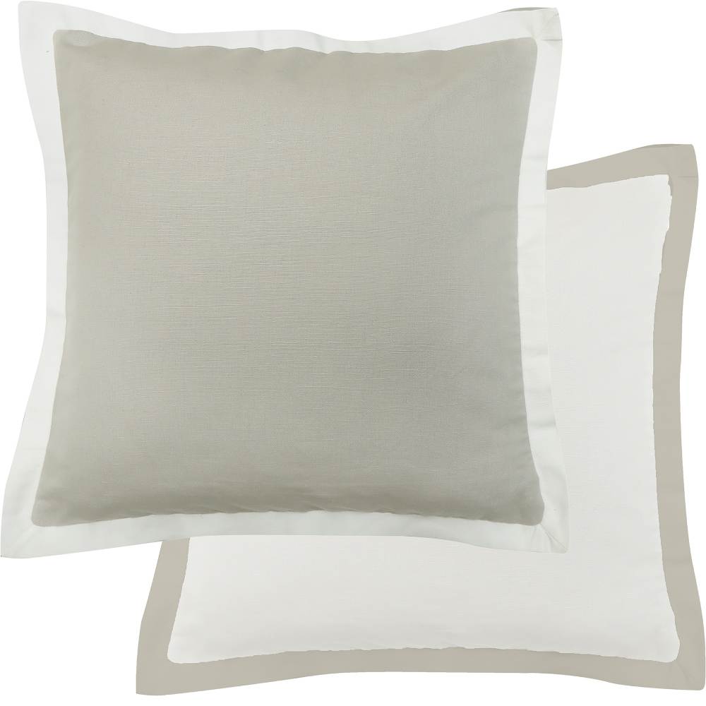 Double Natural Linen Cotton Cushion 50cm