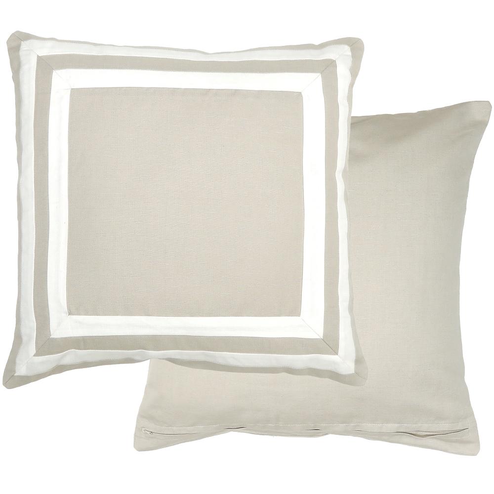 Lined Natural Linen Cotton Cushion 50cm