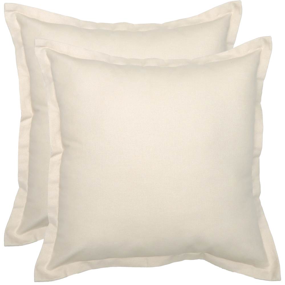 Taupe Cotton Cushion 55cm