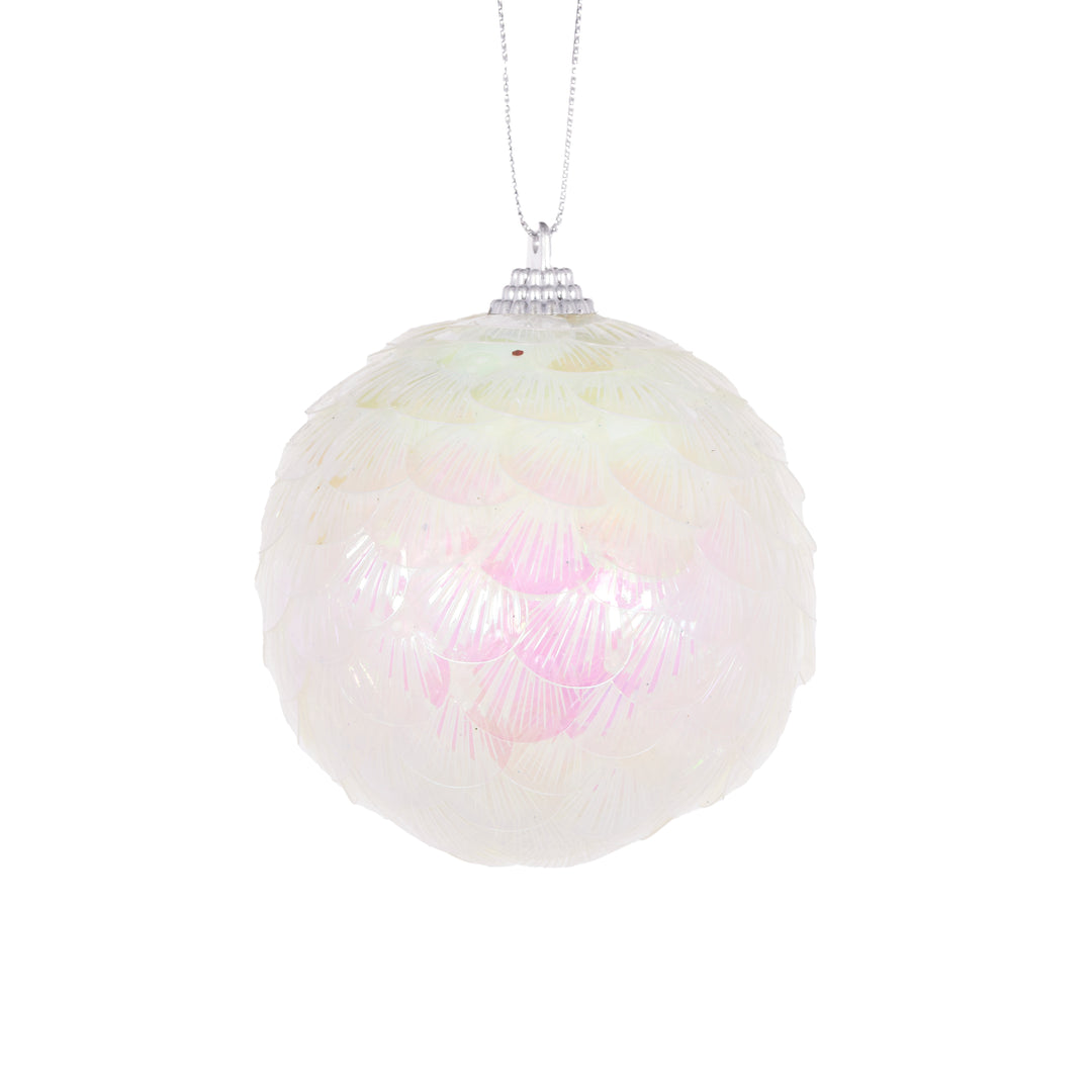 Iridescent Ginkgo Bauble 8cm