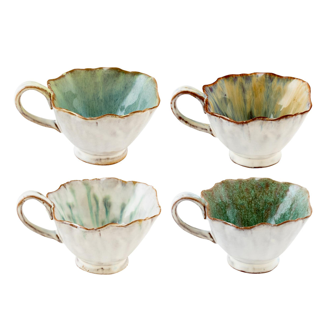 Yuki Stoneware Cup Mint Glaze Asst