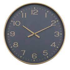 Claude Metal Clock 60cm Gold/Navy