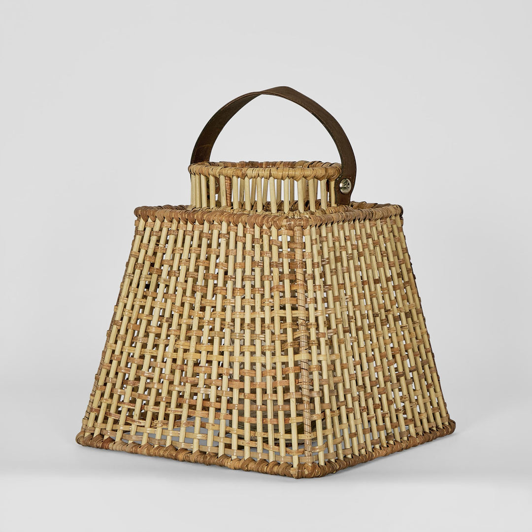 Eden Rattan Lantern Square Small Natural