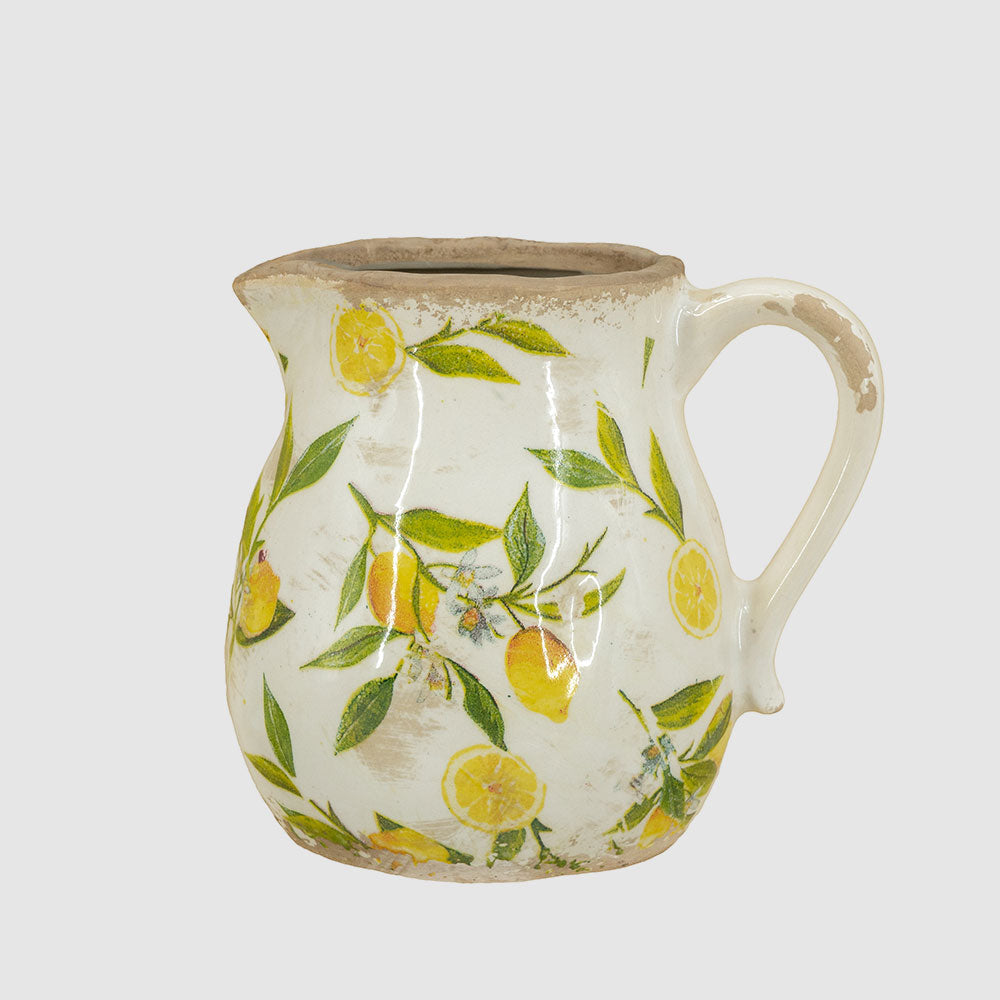 Lemon Pitcher Vase SML L:16 W:16 H:15.5