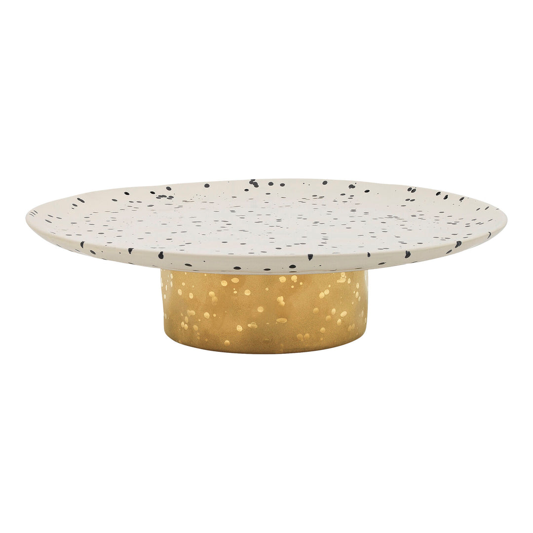 Ecology Speckle Footed Cake Stand 32cm Polka Gift Boxed