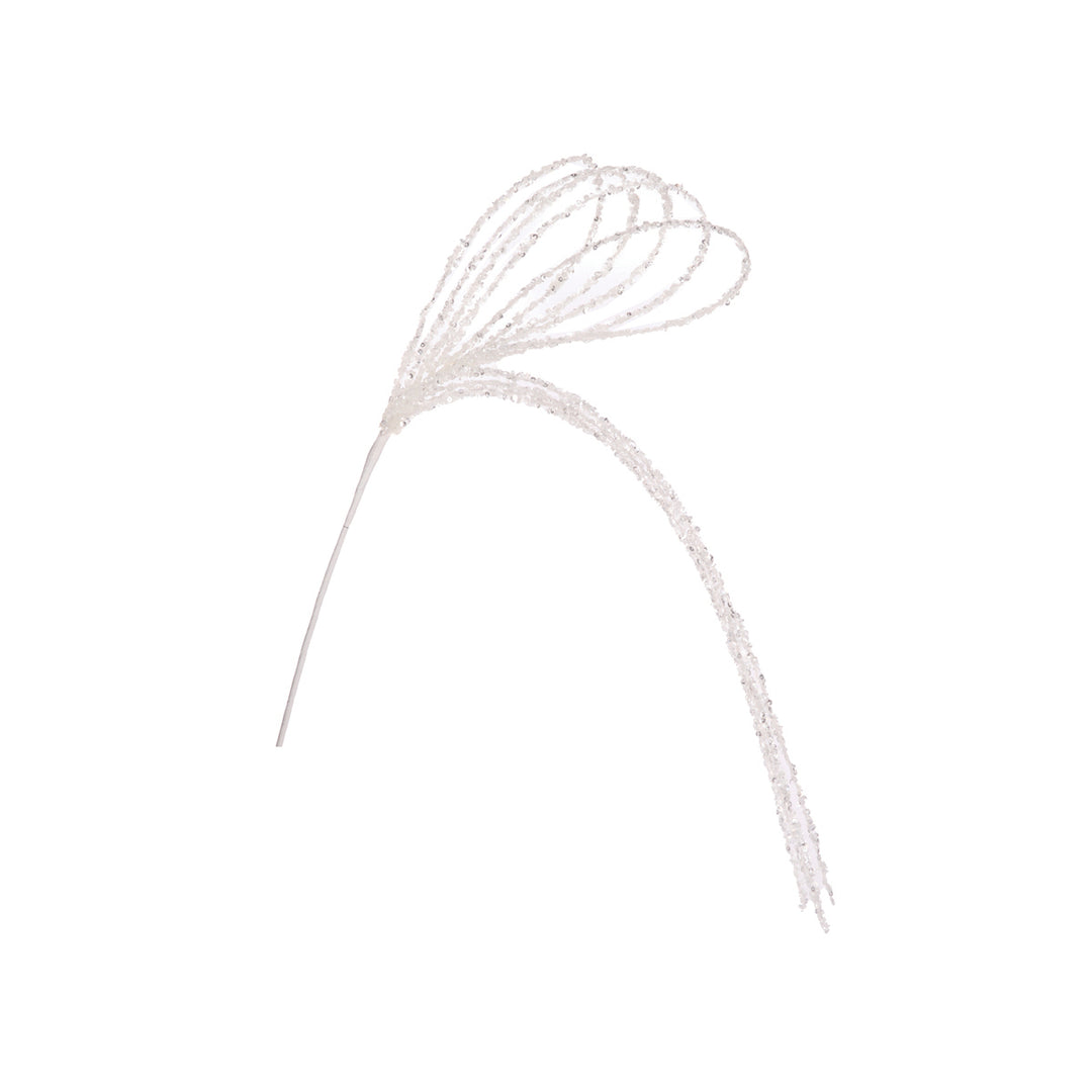 White Beaded Loop Spray 90cm