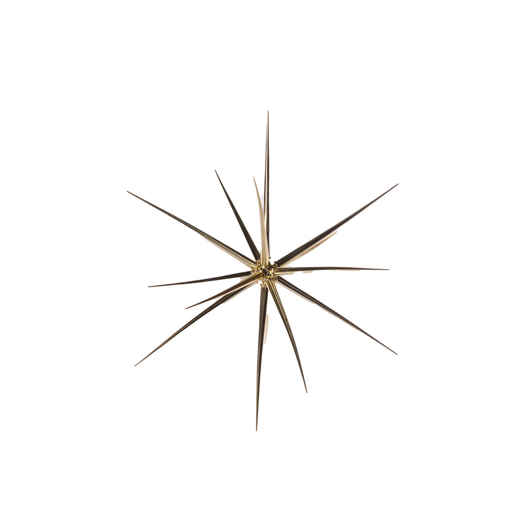 Small Metallic Gold Starburst Ornament 28x9.5x3cm