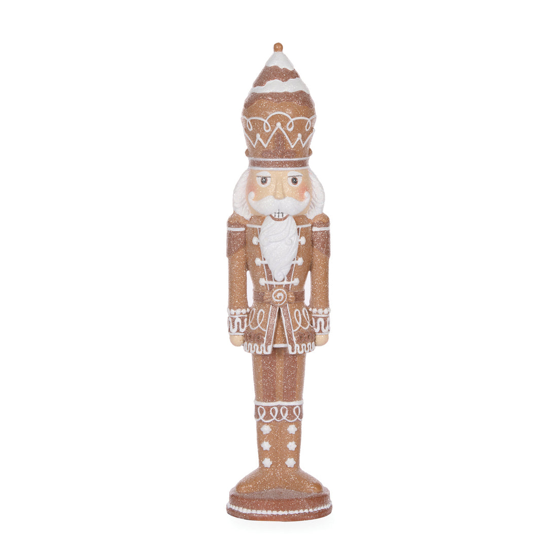 37cm Piped Gingerbread Nutcracker 8.5x7x37cm