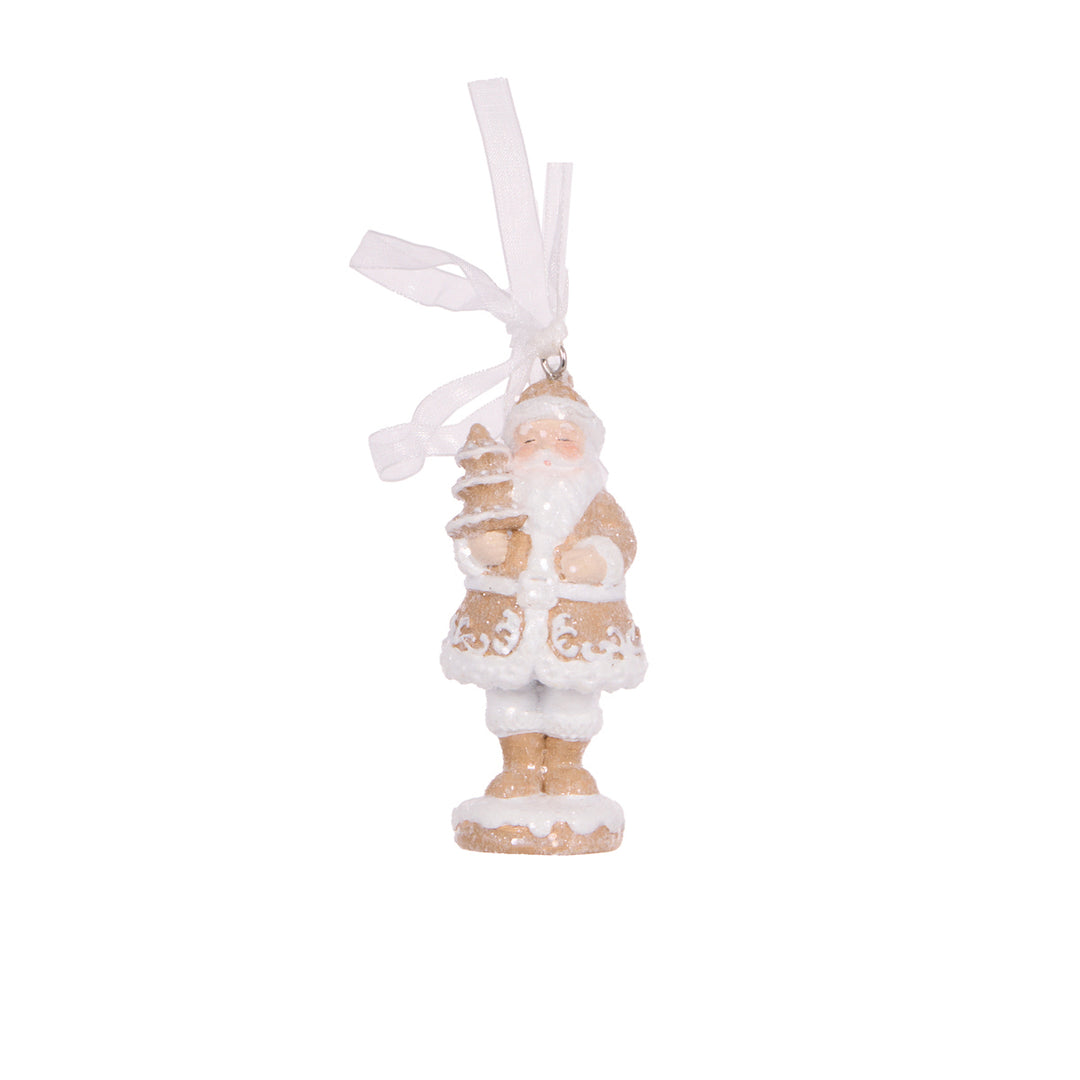 Gingerbread Santa Ornament 3.5 x 3.1 x 8.2 cm