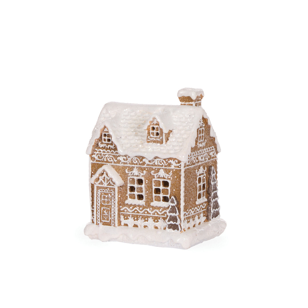 Led Gingerbread Cottage 13x10.5x17cm