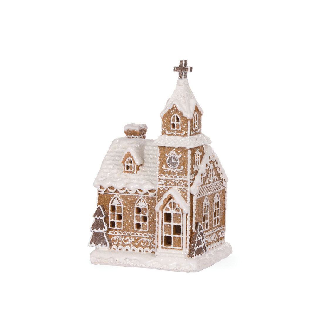 Led Gingerbread Church 14 x 12 x 23.5 cm